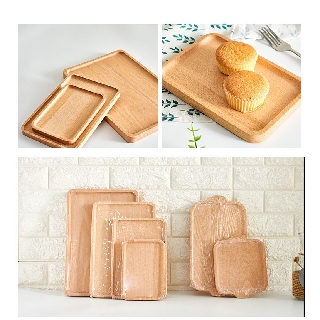 [XỊN] Khay gỗ sồi hình chữ nhật chất liệu cao cấp phong cách Nhật Bản, thớt gỗ Đức Thành