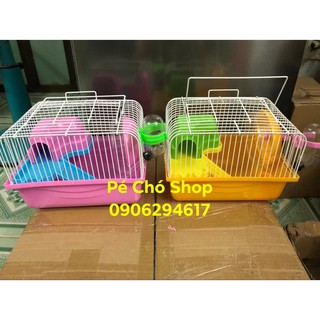 Lồng hamster size Trung kèm tầng lửng cho hamster.