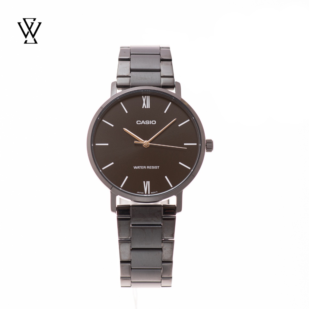 Đồng Hồ Quartz Nam Casio WATCHSTORE MTP-VT01B-1BUDF Thiết Kế Kính Khoáng 40mm, Dây Kim Loại, Vỏ Thép Không Gỉ