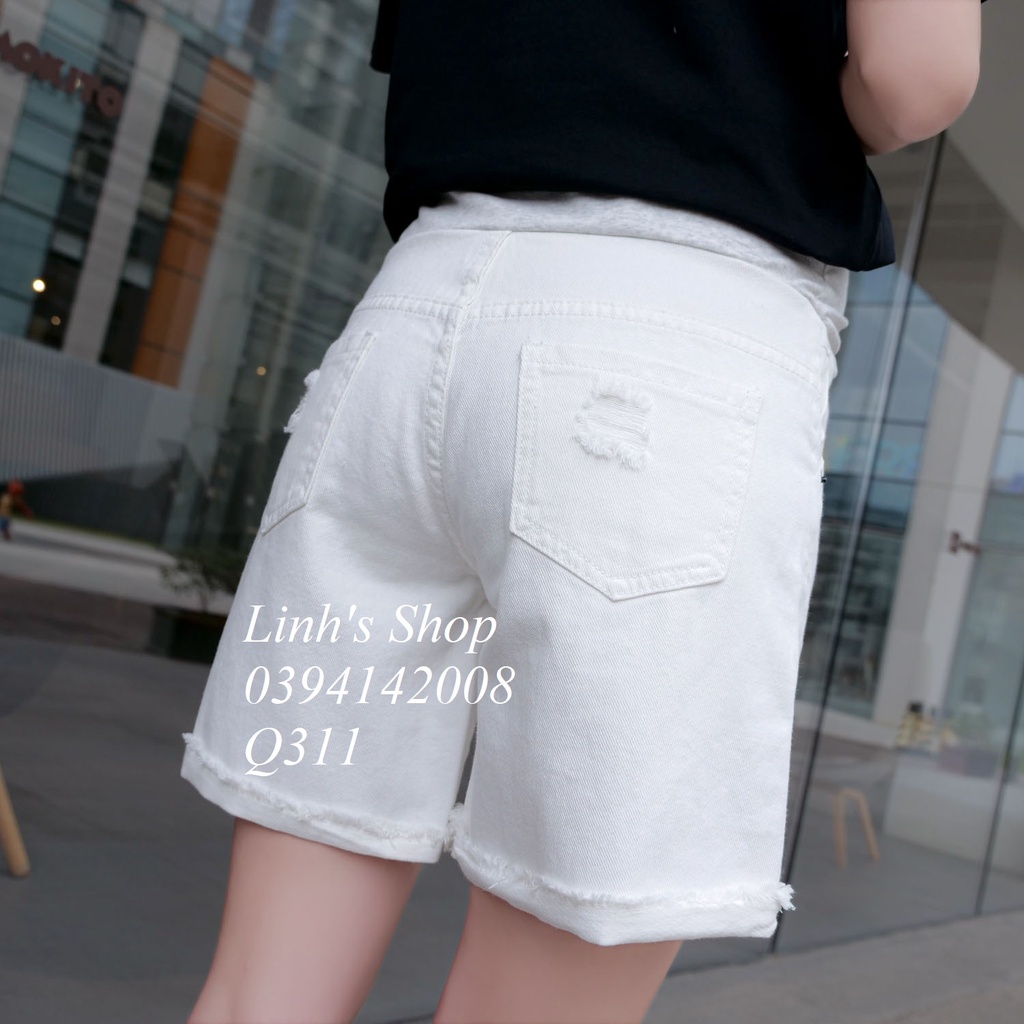 Quần Jean Đùi Bầu Xinh Trẻ Trung Năng Động Q311
