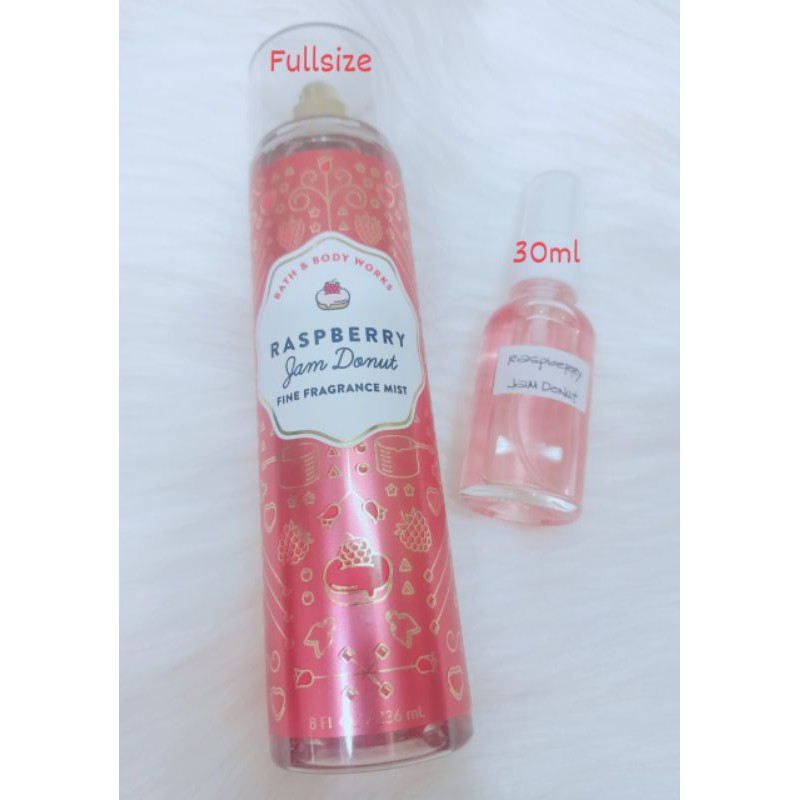 (30ML)XỊT THƠM RASPBERRY JAM DONUT BATH AND BODYWORKS