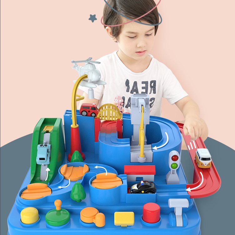 Đồ Chơi Ô Tô Đường Đua Phiêu Lưu Loại To - Bộ Đồ Chơi Phát Triển Tư Duy Cho Bé