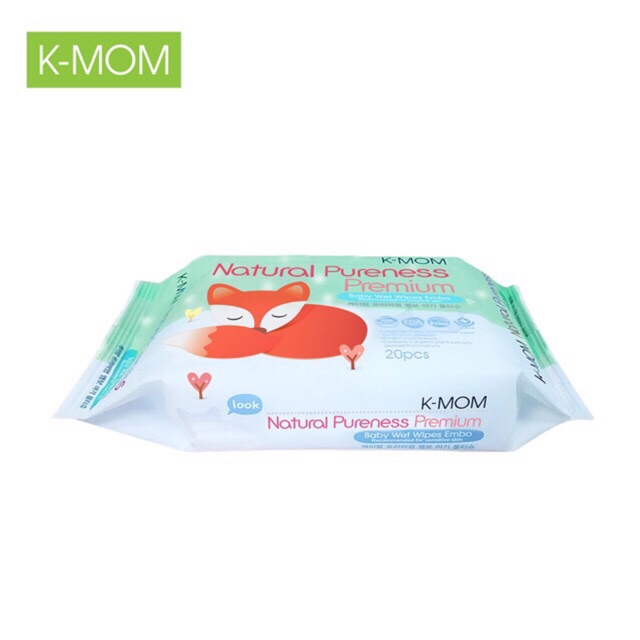 KHĂN ƯỚT CAO CẤP K-MOM HÀN QUỐC VÂN NỔI (20C)