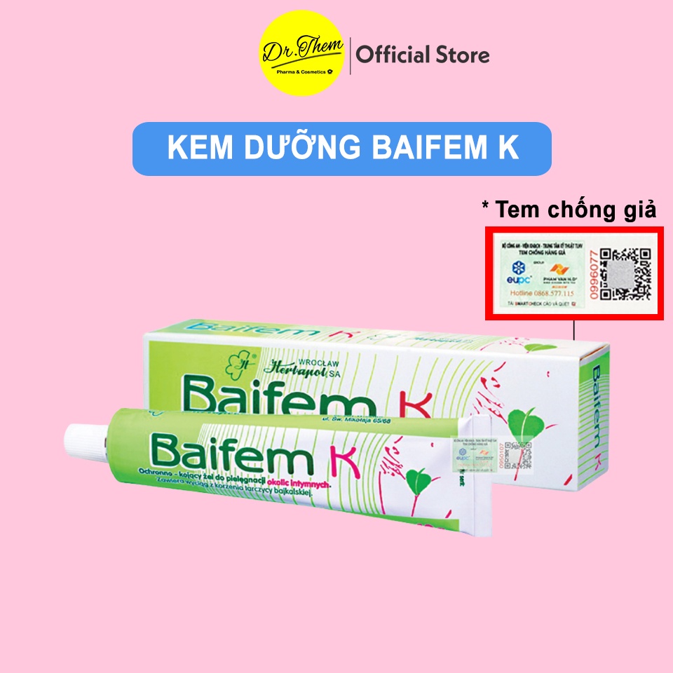 ✅[CHÍNH HÃNG] Baifem K Gel Hoàng cầm Bảo Vệ Dịu Nhẹ 15g