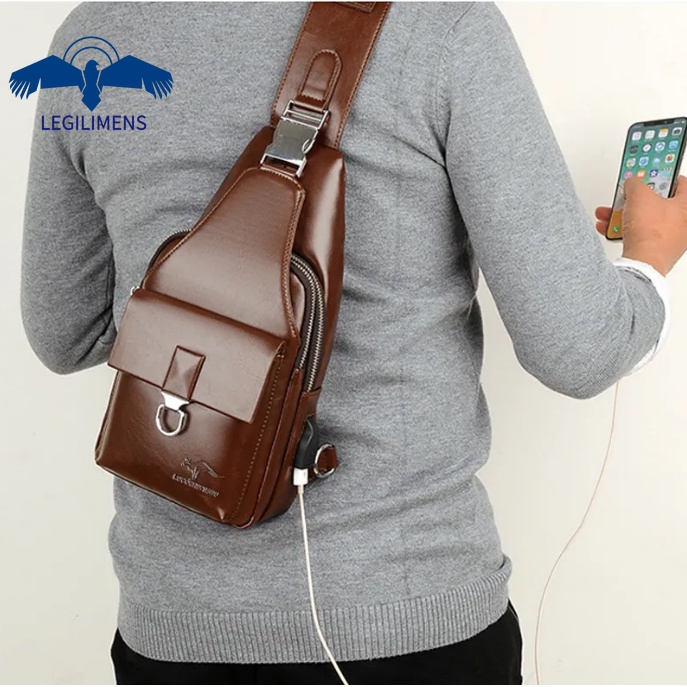 Túi Đeo Chéo Vai Bằng Da Thời Trang Sành Điệu Cho Nam
