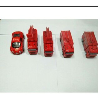 Xe Cứu Hoả Bằng Sắt, Đồ Chơi 5 Xe Sắt