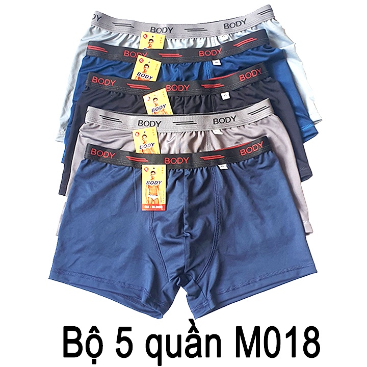 [HCM][Set 5 quần + Freeship] Quần sịp đùi Boxer Nam, Quần Lót Nam co gian 4 chiều