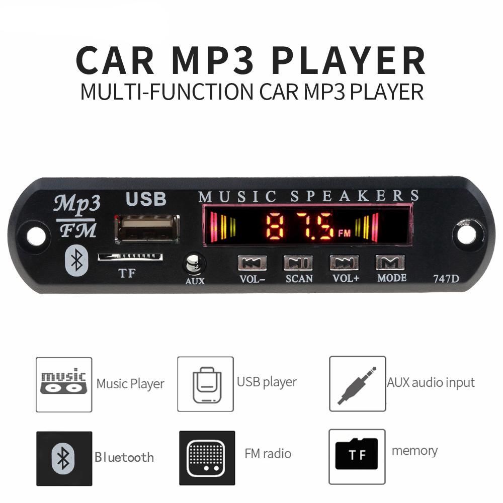 Bảng mạch giải mã âm thanh Bluetooth MP3 WMA 12V hỗ trợ USB TF Radio