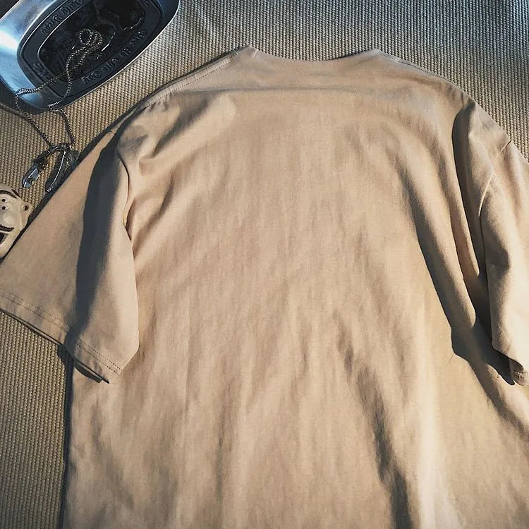 Áo thun cổ tròn tay ngắn 100% cotton