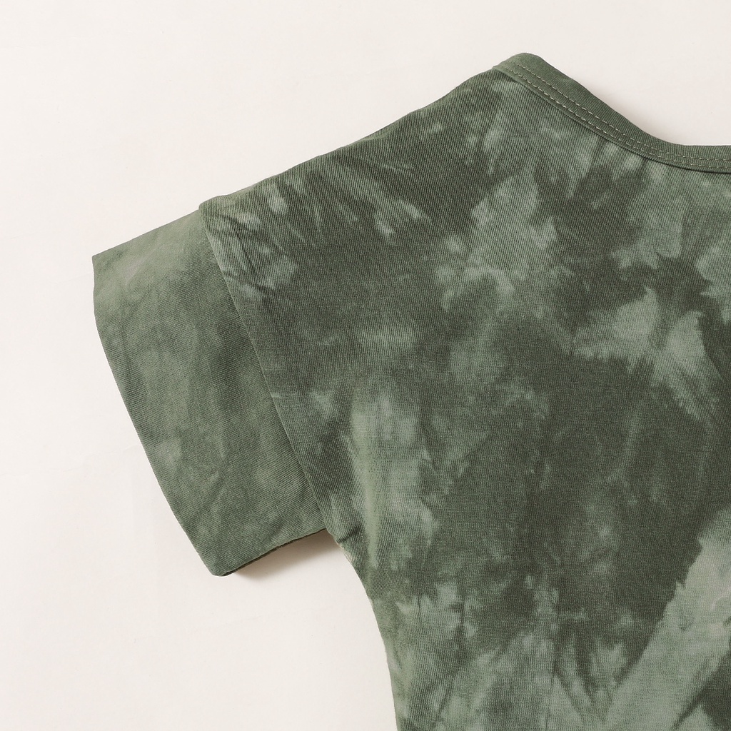 Set áo thun tay ngắn + quần ngắn MIKRDOO thời trang mùa hè đơn giản cho bé trai