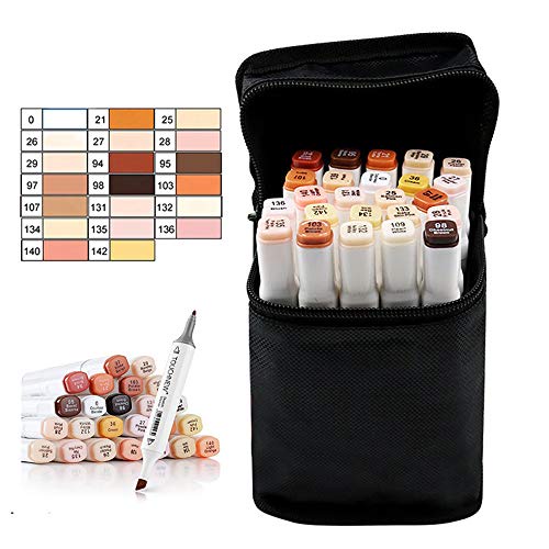 Bút Marker Hai Đầu 24 Màu Sắc Cho Đánh Dấu Trang Trí Cơ Thể