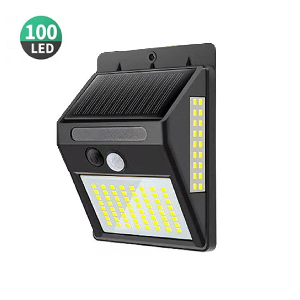 Đèn cảm biến năng lượng mặt trời 100 LED siêu sáng