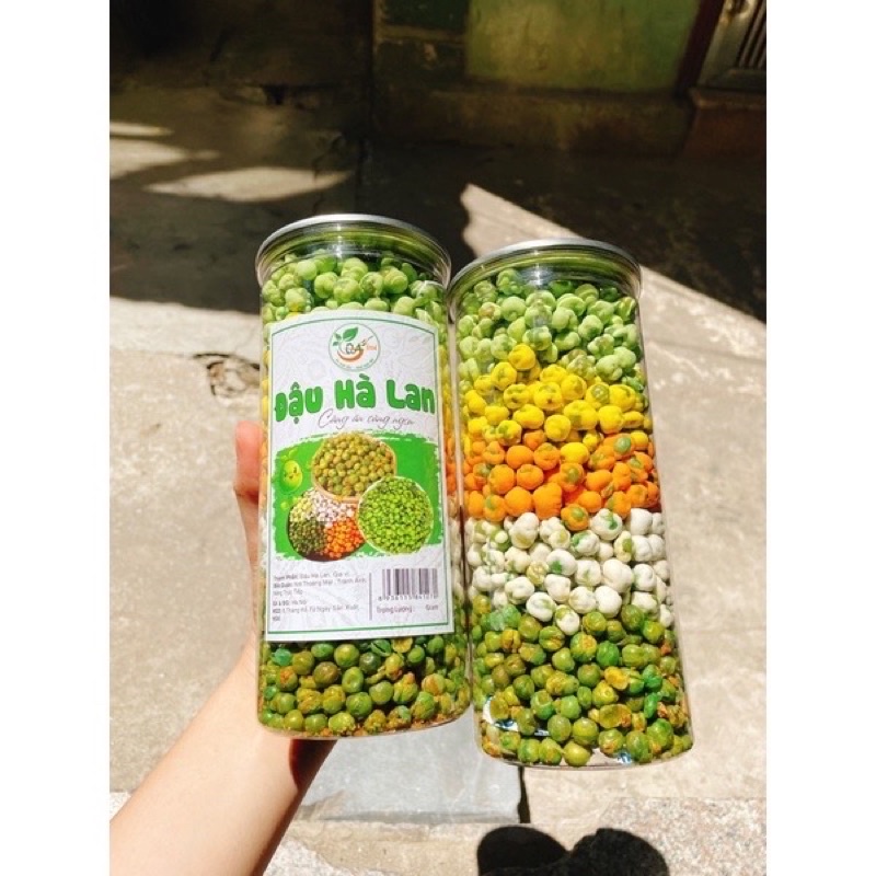 ĐẬU HÀ LAN MIX 5 VỊ- 450G - Đồ Ăn Vặt Việt Nam, An Toàn Vệ Sinh Thực Phẩm 5.0