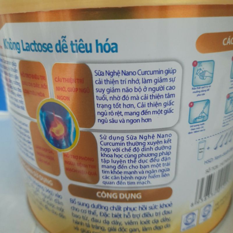 Sữa nghệ Nano curcumin 450g