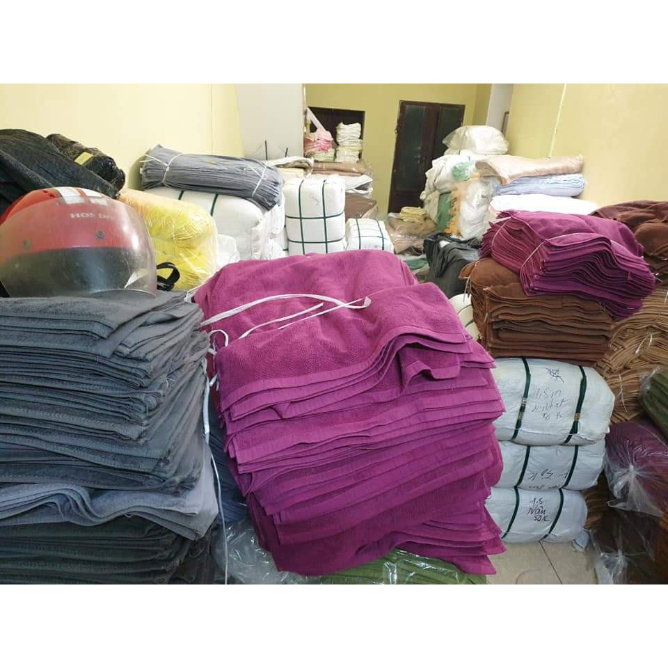 Thảm lau chân khách sạn 100% cotton, khăn thảm lau chân đa năng giăt máy thoải mái