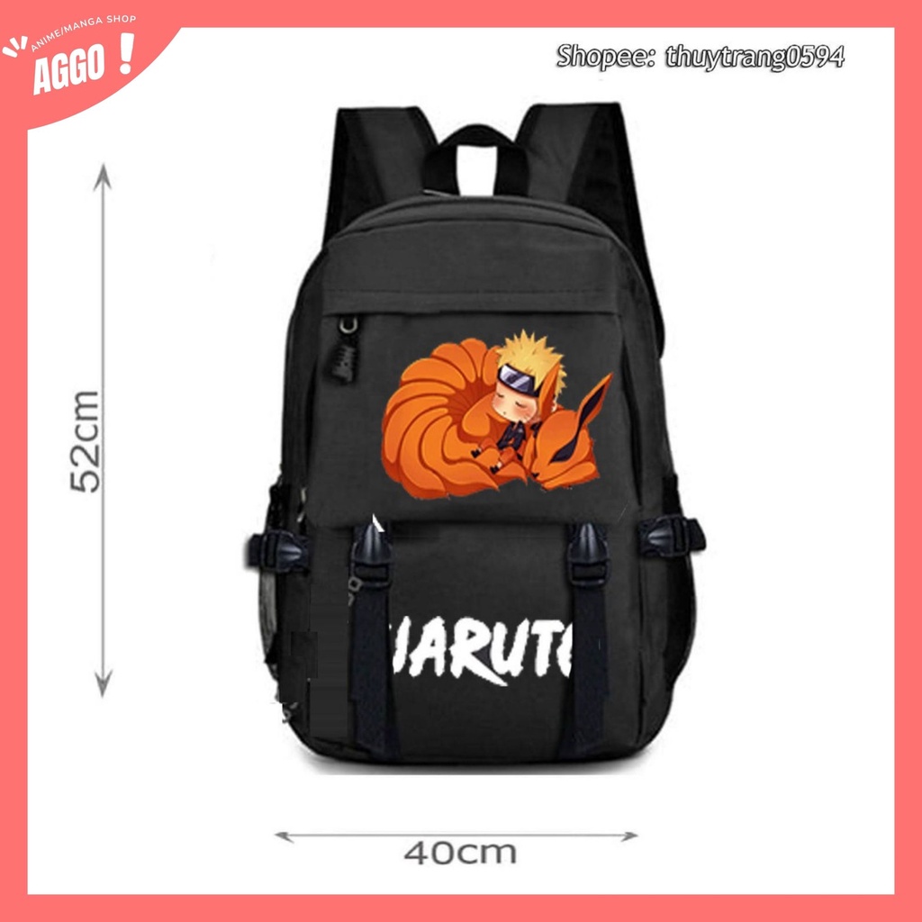 Balo Đi Học Naruto, Balo Cao Cấp Uchiha Sasuke Uzumaki Naruto Itachi Giá Học Sinh