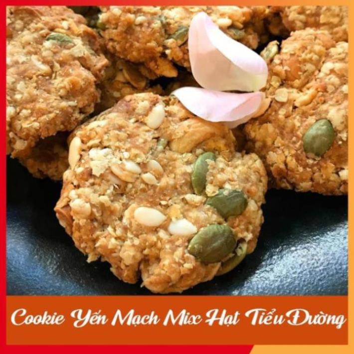 Bánh Ăn Kiêng 🍪 GIẢM CÂN 🍪 Cookie Yến Mạch Mix Hạt Tiểu Đường_ Bánh dành cho người tiểu đường ăn kiêng, giảm ký ma20s