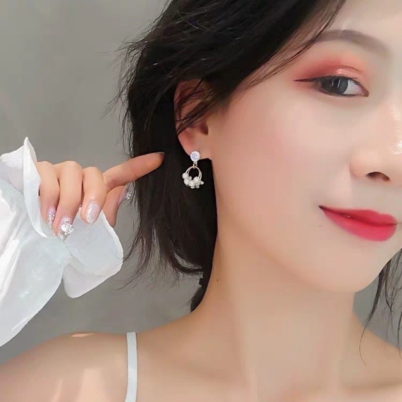Khuyên tai nữ cá tính hợp kim phong cách Hàn Quốc