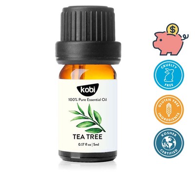 Tinh dầu Tràm Trà Kobi Tea Tree 5ml chăm sóc da thơm phòng tạo hương sạch thoáng