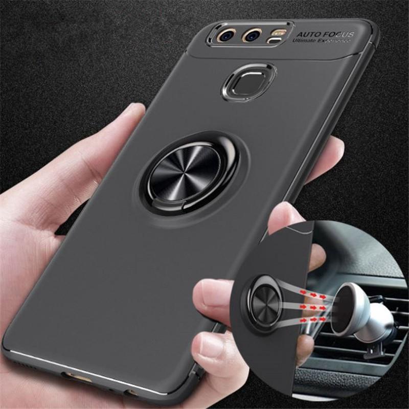 Ốp điện thoại Huawei P9 có vòng đỡ điện thoại từ tính gắn xe ô tô