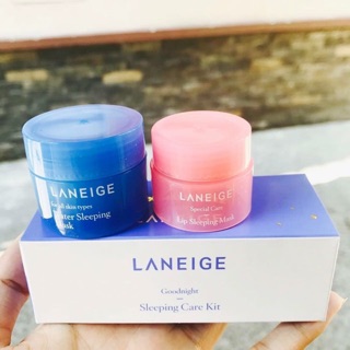 Sét mini mặt nạ ngủ+ dưỡng môi laneige