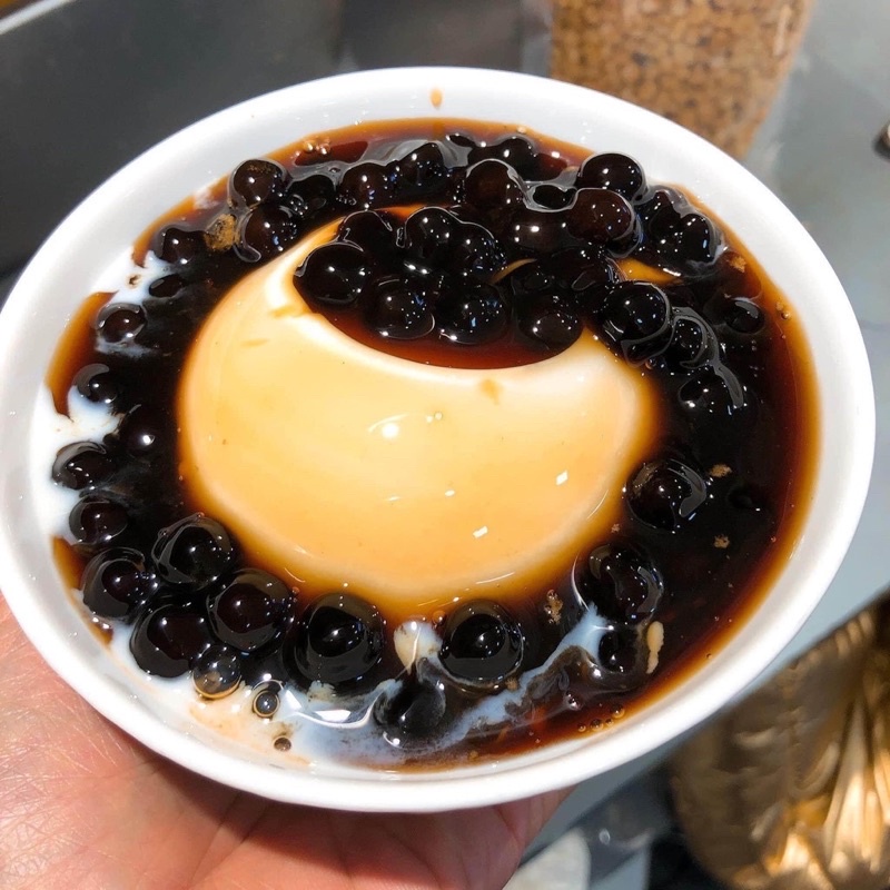 tàu hũ trân châu đường đen/set tàu hũ trân châu đường đen/nguyên liệu làm trà sữa