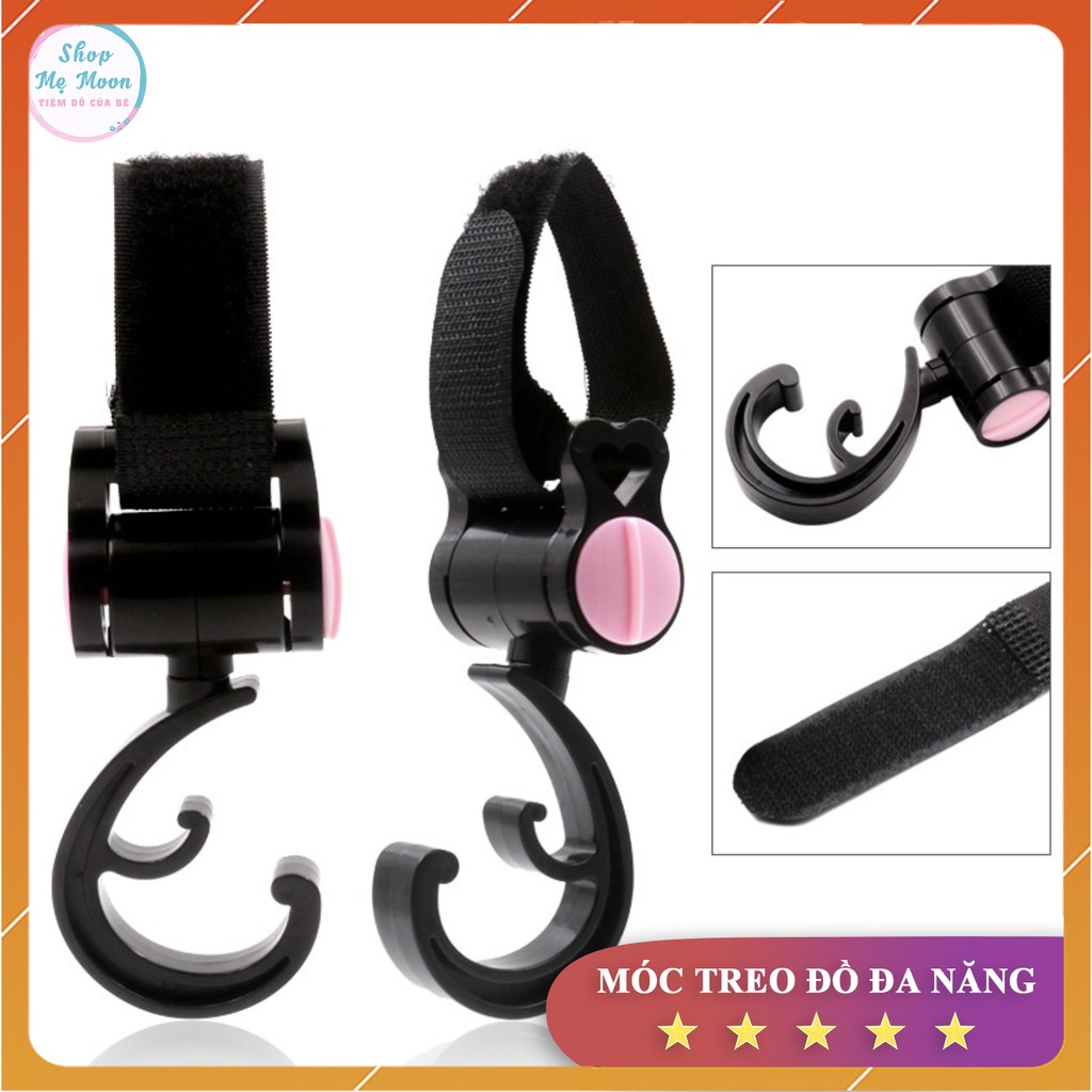 Set 2 Móc Treo Đồ Xe Đẩy Làm Từ Nhựa ABS Cao Cấp ✨FREESHIP✨