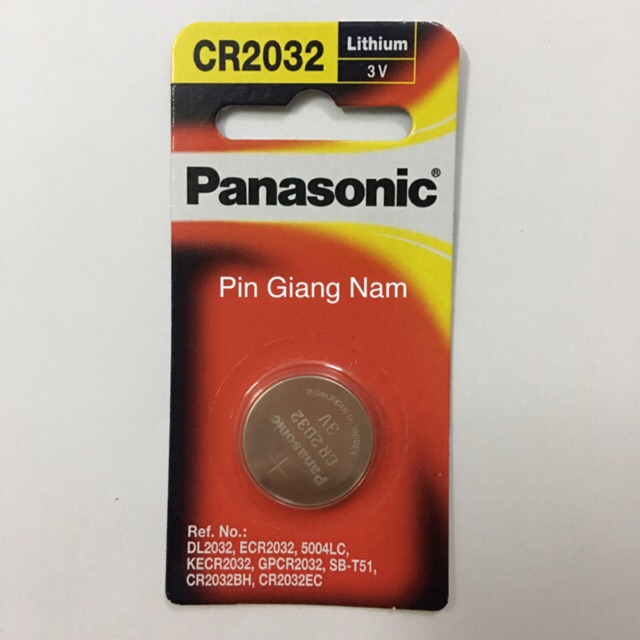 Pin CR2032 Panasonic Lithium 3V Vỉ 1 Viên Loại Cao Cấp