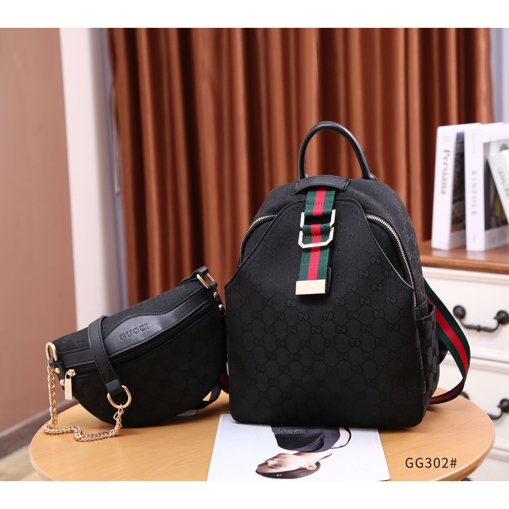 Bộ Ba Lô Gucci Gg 302 Vải Canvas Thời Trang Cá Tính