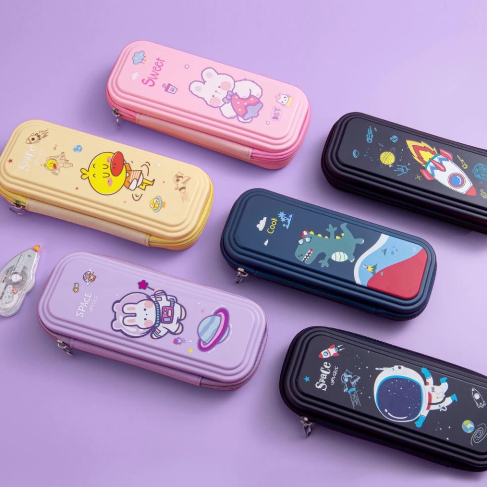 Hộp đựng bút KOLANO hộp bút cute nhiều ngăn đa năng hình hoạt hình cho học sinh kèm quà tặng SP-001363