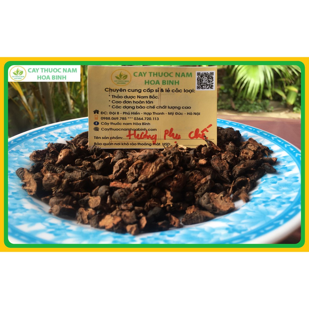 500g Hương phụ chế thơm, sạch, bảo đảm bốc thuốc (hương phụ tứ chế)