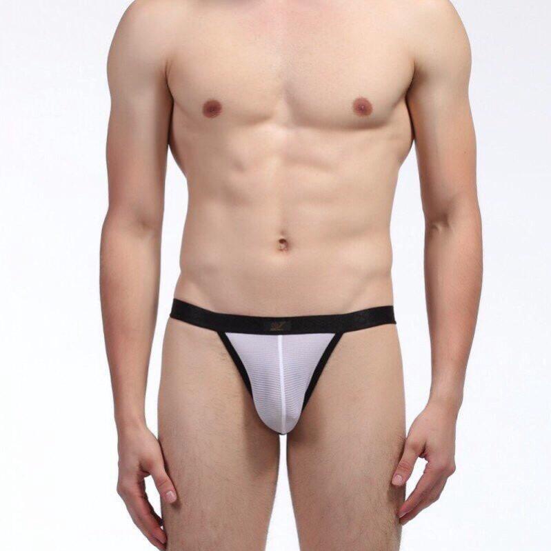 Quần lót thun lạnh phối lưới hở sườn sexy - 015 hàng nhập