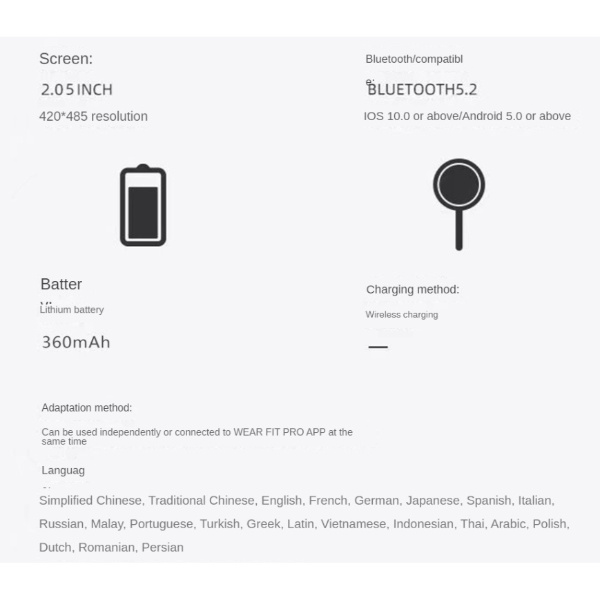 Đồng Hồ Thông Minh H10 Ultra HD Thay 50 Hình Nền, NFC Đồng Hồ Thông Minh Smart watch Nam Nữ Nghe Gọi, Chống Nước IP68