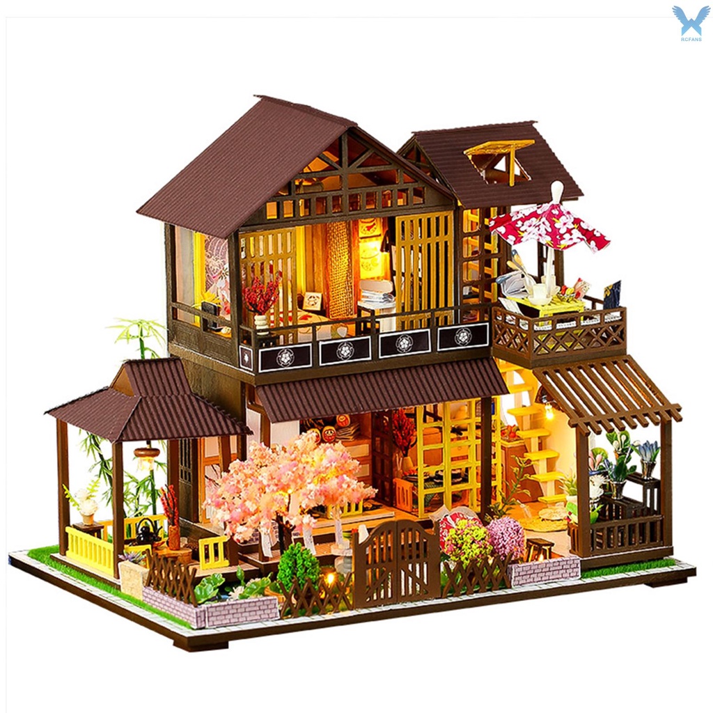Mô Hình Ngôi Nhà Búp Bê Có Đèn Và Nhạc Diy
