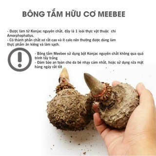 Bông tắm hữu cơ Meebee