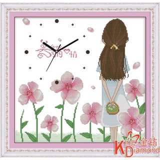 Tranh Thêu Chữ Thập Đồng Hồ Simple Love ZM227 (KHÁCH TỰ THÊU) KT:50X52CM