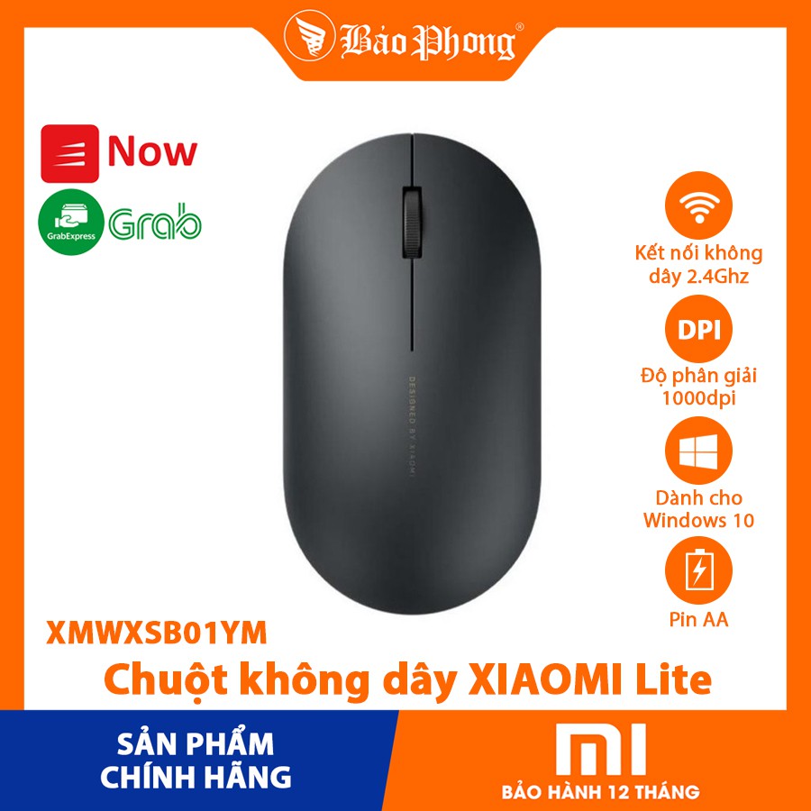 Chuột Không Dây Xiaomi Wireless Mouse Lite Cho Laptop Máy Tính Để Bàn Nhỏ Gọn Giá Rẻ Xịn