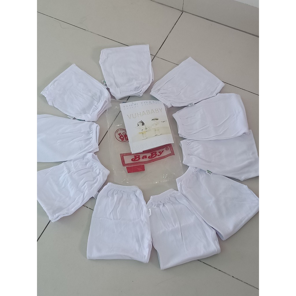 QUẦN SƠ SINH DÁI GIÁ SỈ ,COMBO 10 QUẦN CHẤT VẢI COTONG CHO BÉ SƠ SINH ĐẾN 19 KÝ