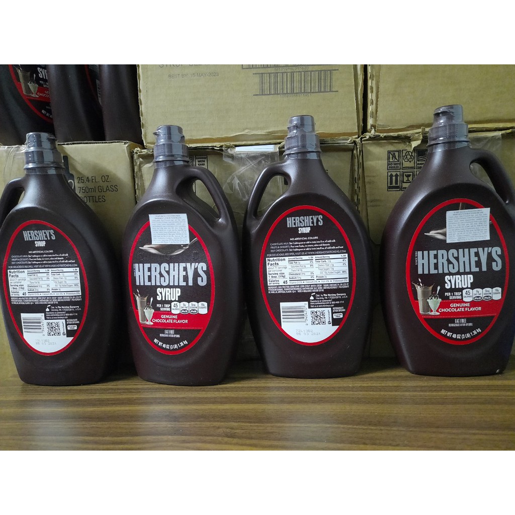 Siro sôcôla hiệu Hershey's Syrup chai 1,36kg