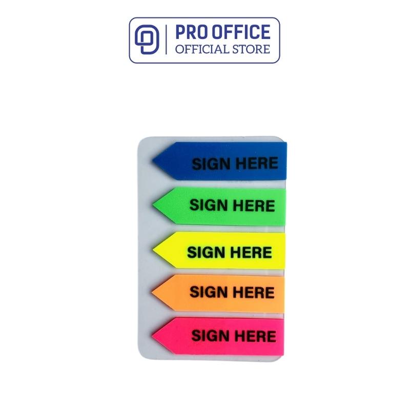Miếng nhựa phân trang 5 màu PRO-OFFICE SN901/902/903