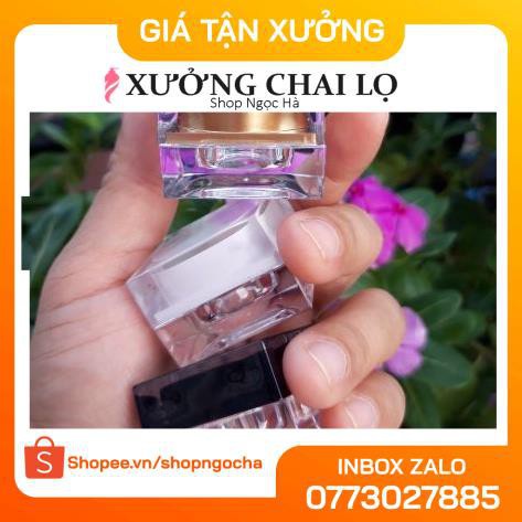 Hủ Đựng Kem ❤ GIÁ TẬN GỐC ❤ Hủ chiết mỹ phẩm vuông 5g / hủ đựng kem face / chai lọ , phụ kiện du lịch
