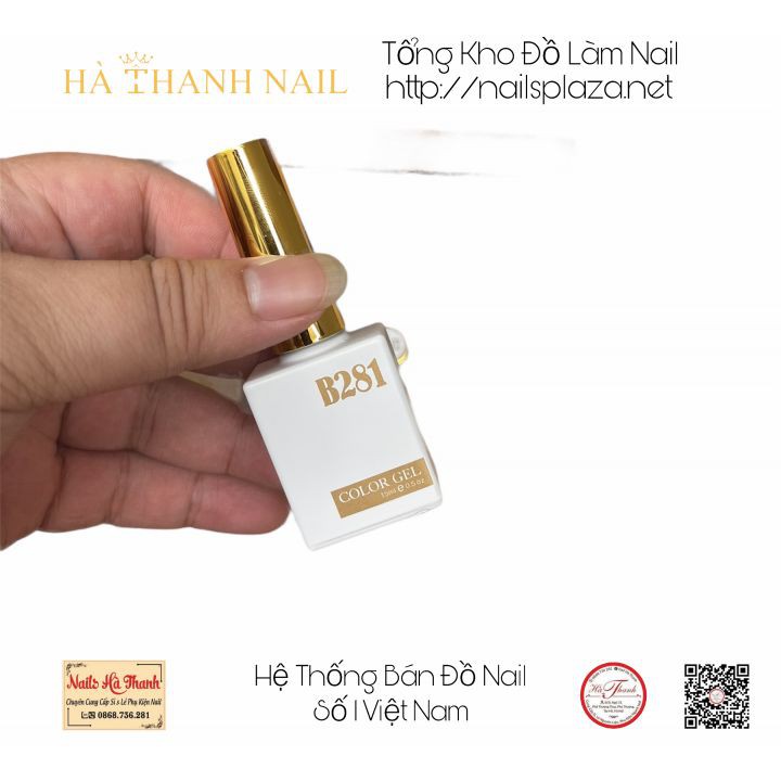 [ Hàng Chính Hãng ] Sơn Gel Nứt B281 Cao Cấp , Sơn Nứt 12 Màu Và 3 Nền