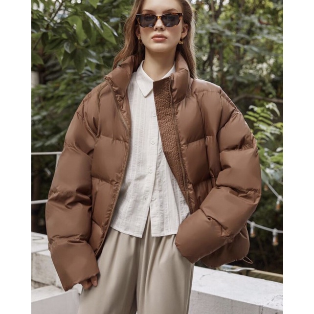 Áo khoác phao béo dáng rộng nữ | BigBuy360 - bigbuy360.vn