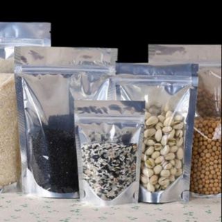 Túi zip bạc đáy đứng size 15x22cm