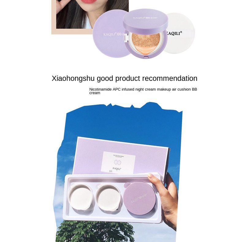 KAQILI Kem nền BB che khuyết điểm lâu trôi 24 giờ làm sáng da | BigBuy360 - bigbuy360.vn