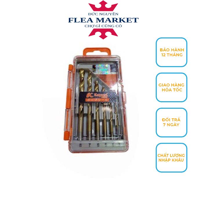 Bộ Mũi Khoan Inox Kapusi Cao Cấp KIM KHÍ ĐỨC NGUYEN