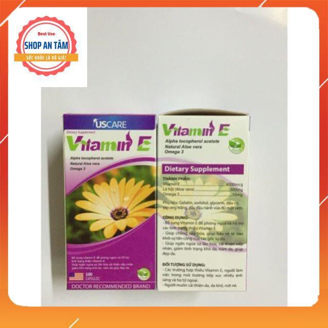 Viên Uống Vitamin E hoa cúc đẹp da, chống lão hoá, làm mịn và sáng da | BigBuy360 - bigbuy360.vn