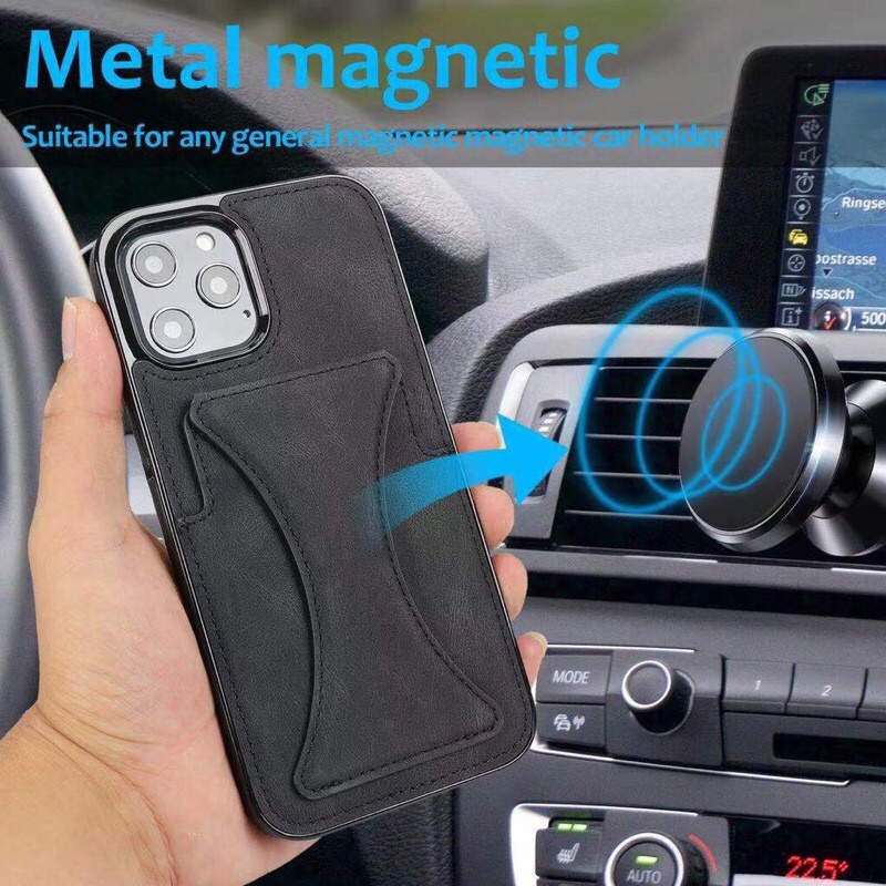 Ốp lưng ví da cài thẻ MIRUYI iPhone 7 8 PLUS XS 11 12 13 PRO / MAX - ngăn để thẻ -  để ảnh - để tiền