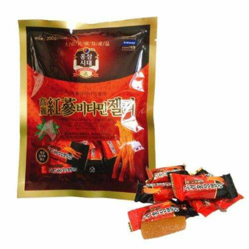 Kẹo hồng sâm dẻo Hàn Quốc (kẹo mềm 200gr)