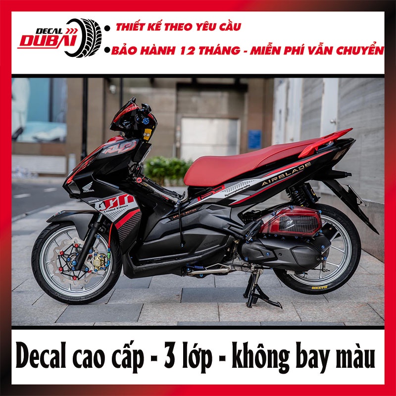 Tem Trùm Airblade ADN Đỏ Đen Siêu Đẹp